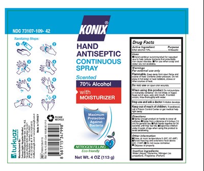 Konix Hand Antiseptic Spray (Konix Hand Antiseptic Continuous Spray 4 Oz)